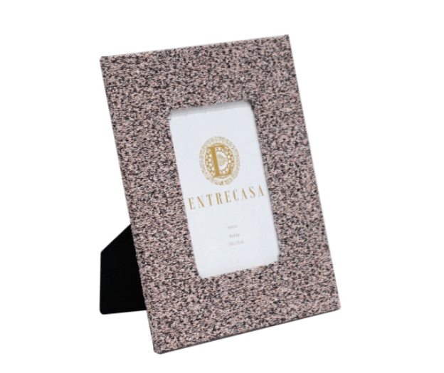 Porta - retrato boucle rosa (10x15 cm) - Incomum Oficial