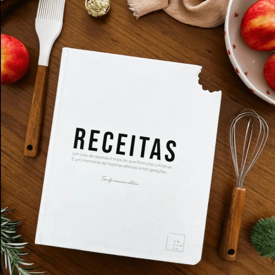 diario de receitas caderno livro incomum