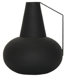 Vaso Jarra em metal preto - Incomum Oficial