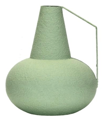 Vaso Jarra em metal pistache - Incomum Oficial