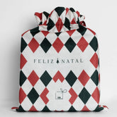 Saco de presente de Natal - Losango (grande) - Incomum Oficial