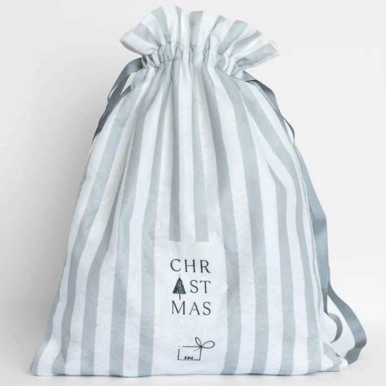 Saco de presente de Natal - Listras (pequeno) - Incomum Oficial