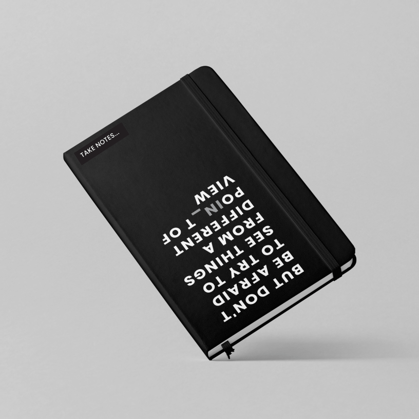 Caderno Take notes - capa dura - Incomum Oficial
