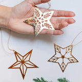 Trio de enfeites - Estrelas - IN_COMUM por Nara Ota - Incomum Oficial