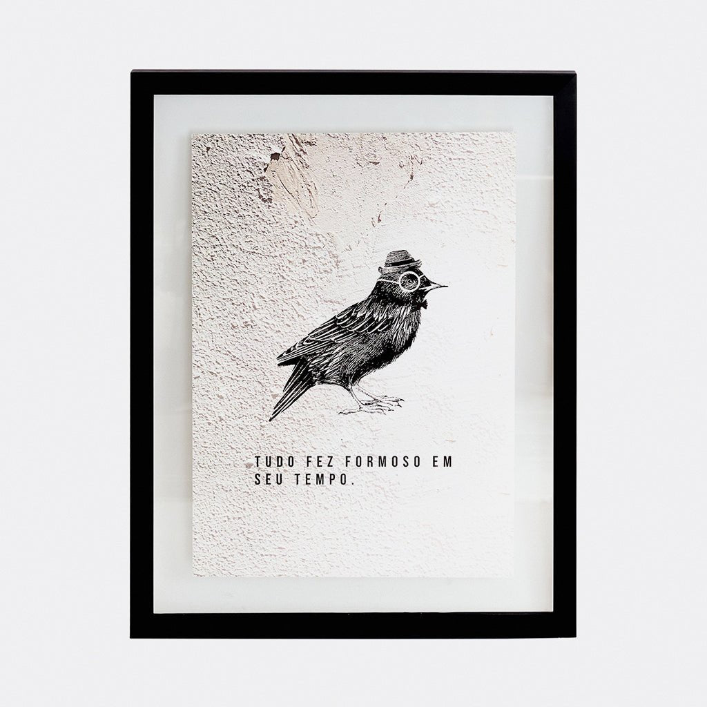 Quadro Muro - Pássaro - Incomum Oficial