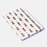 Caderno Abacaxi estilizado dourado - capa dura - Incomum Oficial