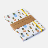 Caderno Abacaxi estilizado colorido - capa dura