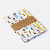 Caderno Abacaxi estilizado colorido - capa dura - Incomum Oficial