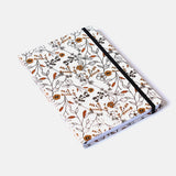 Caderno Flor marrom - capa dura - Incomum Oficial