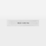 Frase decorativa em madeira - Hello - 30cmx5cm - Incomum Oficial