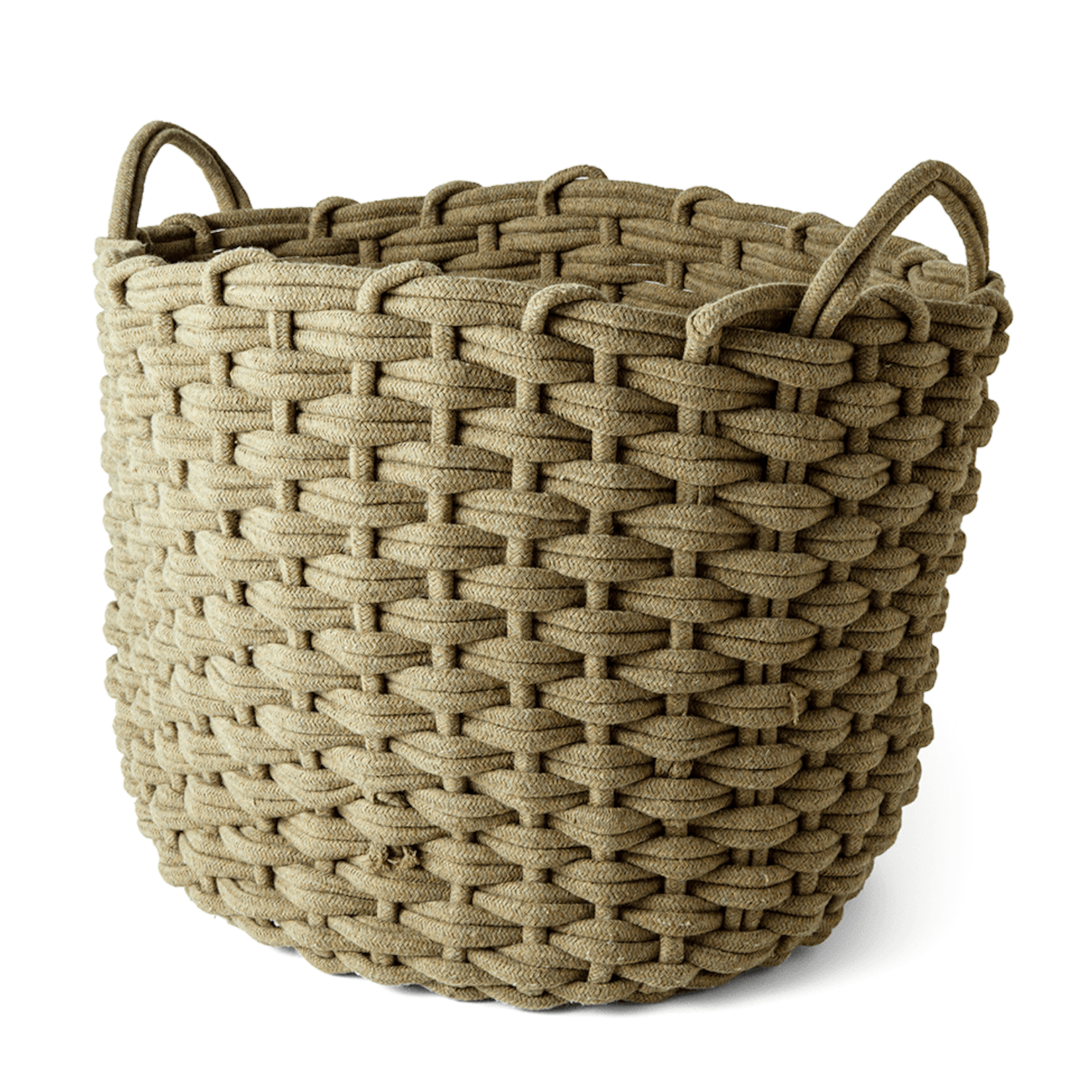 Cesto em corda náutica verde - Incomum Oficial