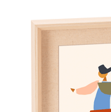 Porta - retrato em linho - M (15x20 cm) - Incomum Oficial