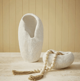 Colar decorativo em madeira longo - bege - Incomum Oficial