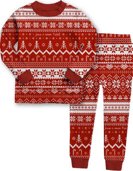 Pijama - Nosso Natal (infantil) - Incomum Oficial