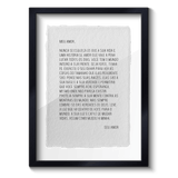 Quadro Meu amor - Incomum Oficial