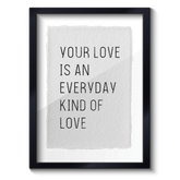 Quadro Kind of love - Incomum Oficial