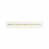 Barra decorativa em acrílico  - Mente grata, mente saudável