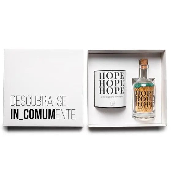 BOX HOPE by IN_COMUM - Vela e Acendedor - Incomum Oficial