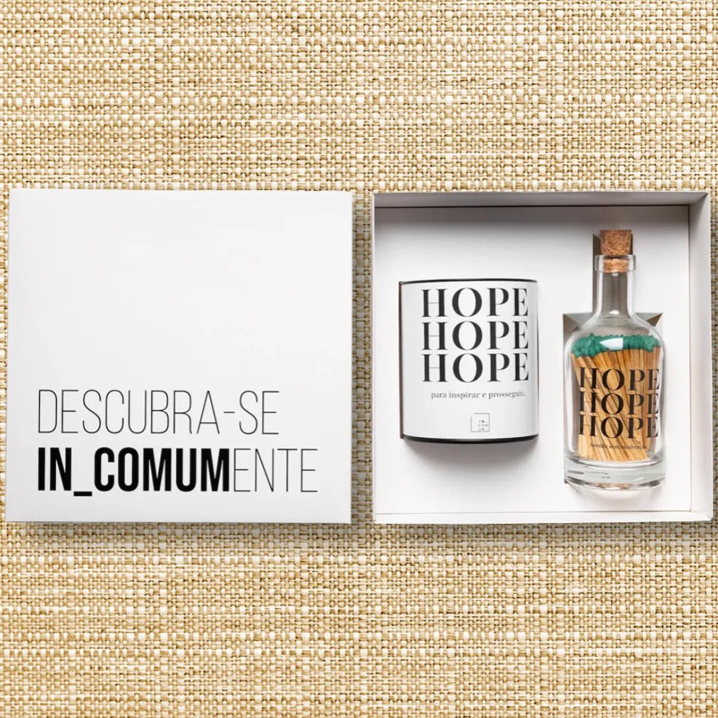 BOX HOPE by IN_COMUM - Vela e Acendedor - Incomum Oficial