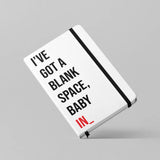 Caderno Blank Space - capa dura - Incomum Oficial