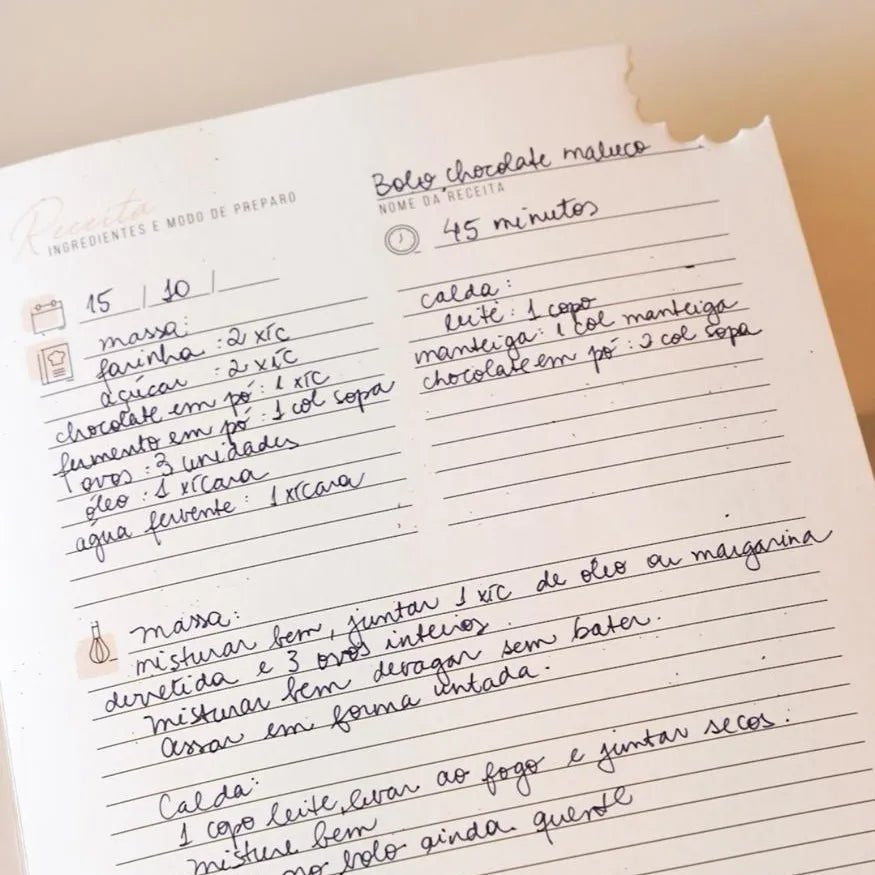 Kit Diário de Receitas - Memórias de Família + Instax 12 mini - Incomum Oficial
