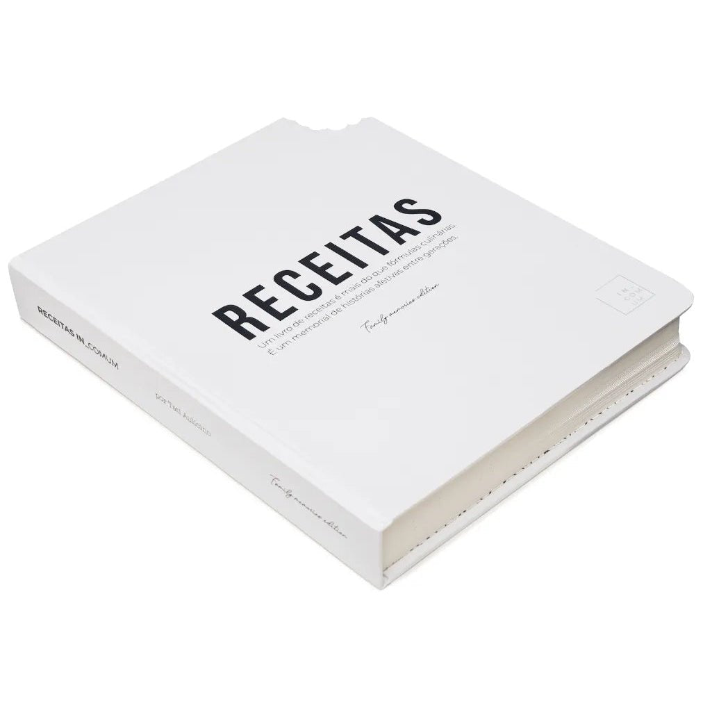 diario de receitas caderno livro incomum