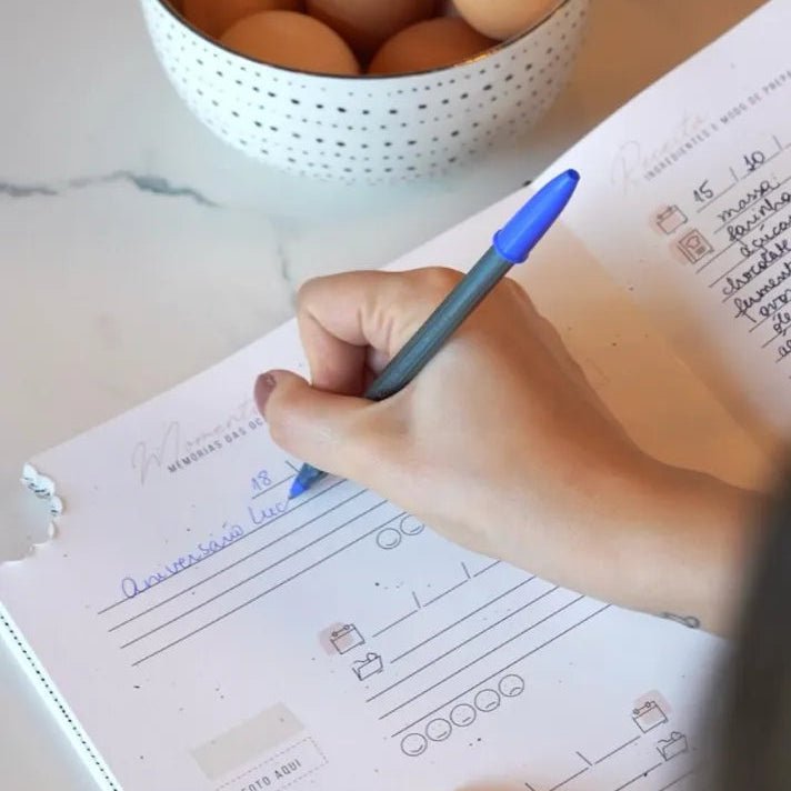 diario de receitas caderno livro incomum