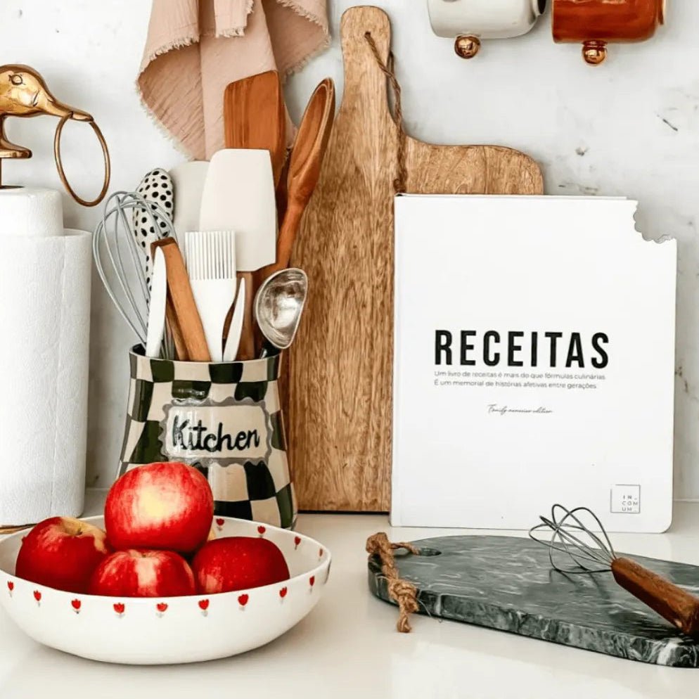 diario de receitas caderno livro incomum