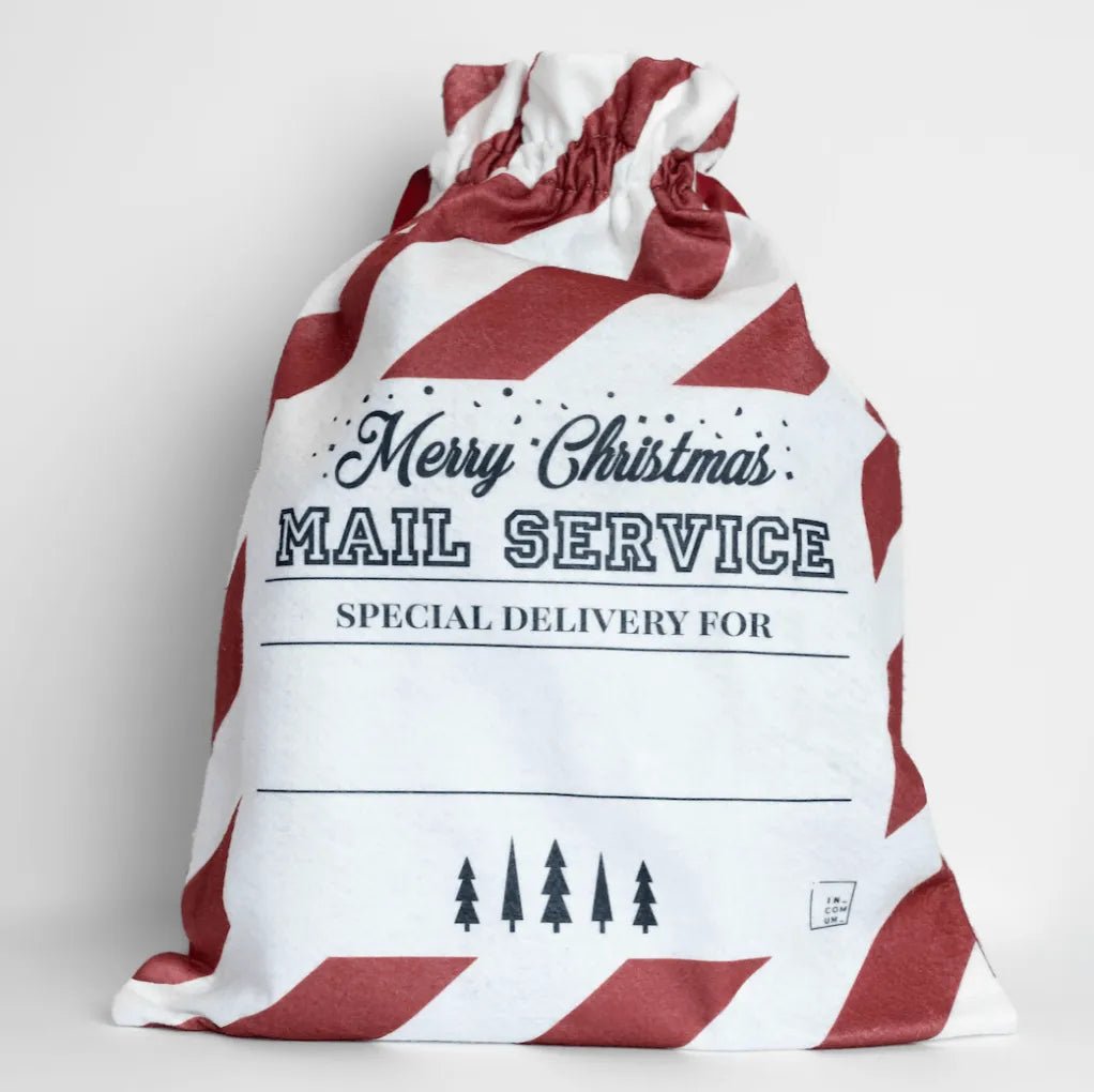 Saco de presente de Natal - Merry Christmas (grande) - Incomum Oficial