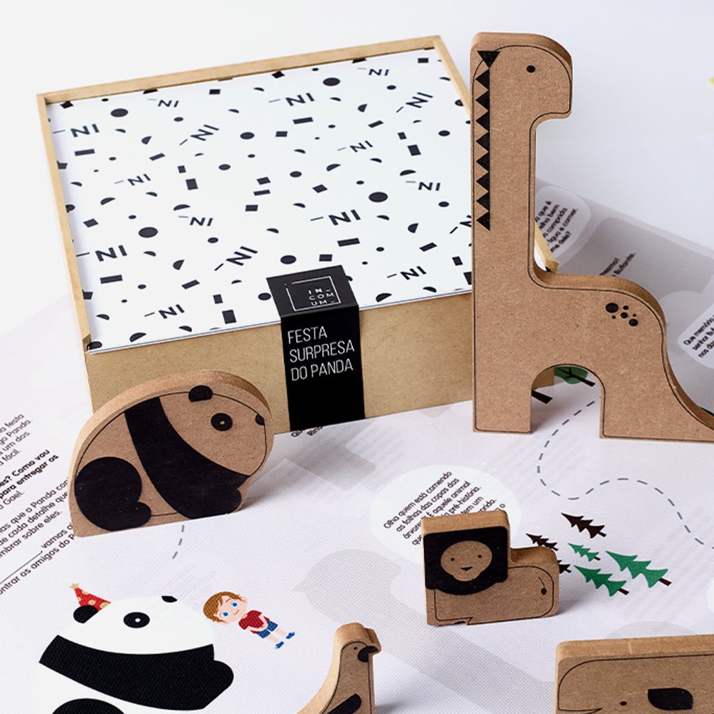 Quebra cabeça infantil - festa Panda - Incomum Oficial