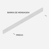 Frase decorativa em madeira - Contramão - 90cmx5cm